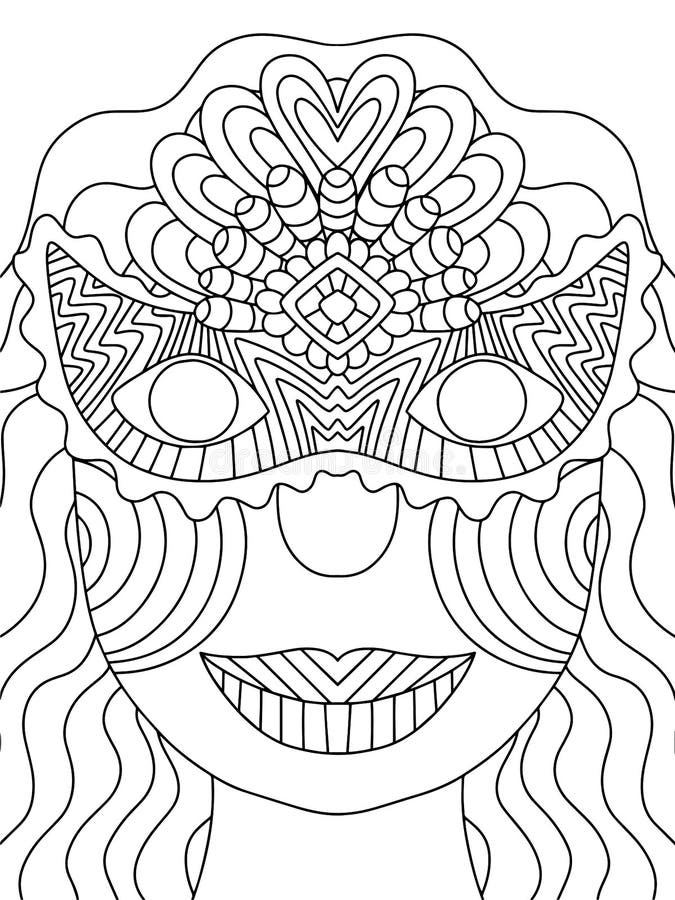 Young queen full hight coloring page stock vector illustration stock vector
