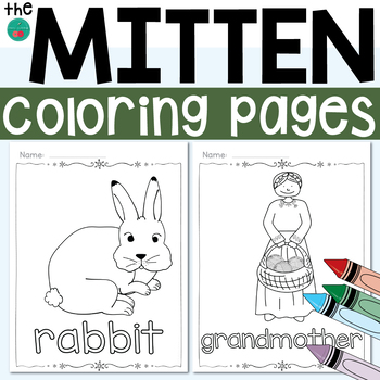 The mitten coloring pages