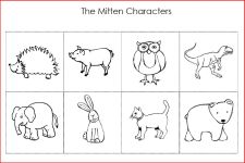 The mitten characters printable