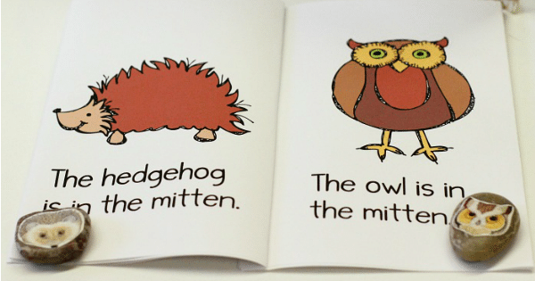 The mitten printable emergent reader for preschool and kindergarten