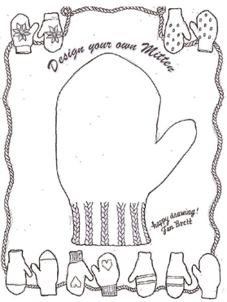 Photo design your own mitten jan bretts coloring pages album bumblebee ladybugs garden photo and video sharing made easy