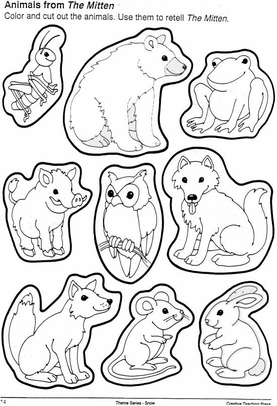 A teacher without a class the mitten the animals winter preschool winter kindergarten preschool activities