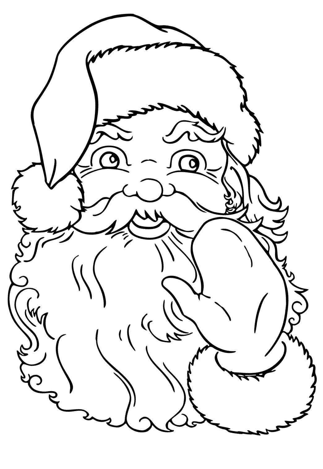 Free printable christmas mitten coloring page for adults and kids