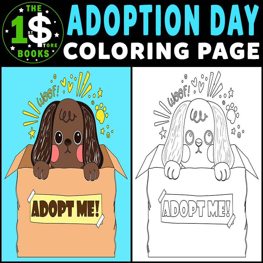 World adoption day coloring page national adoption month holiday coloring sheet made by teachers