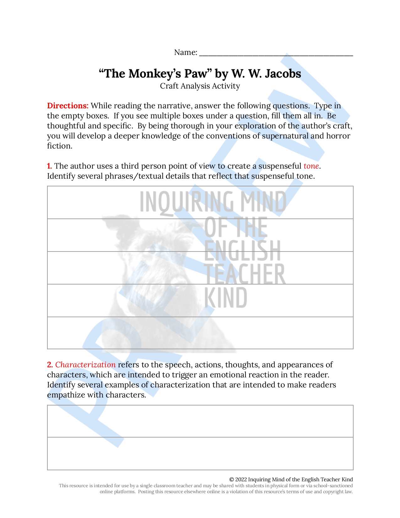 Creative writing unit plan for gothic fiction dark romanticism and horror made by teachers