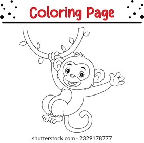Monkey colouring images stock photos d objects vectors