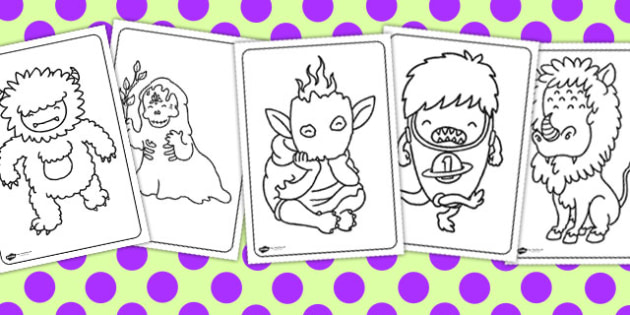 Monster louring activity for nursery age children