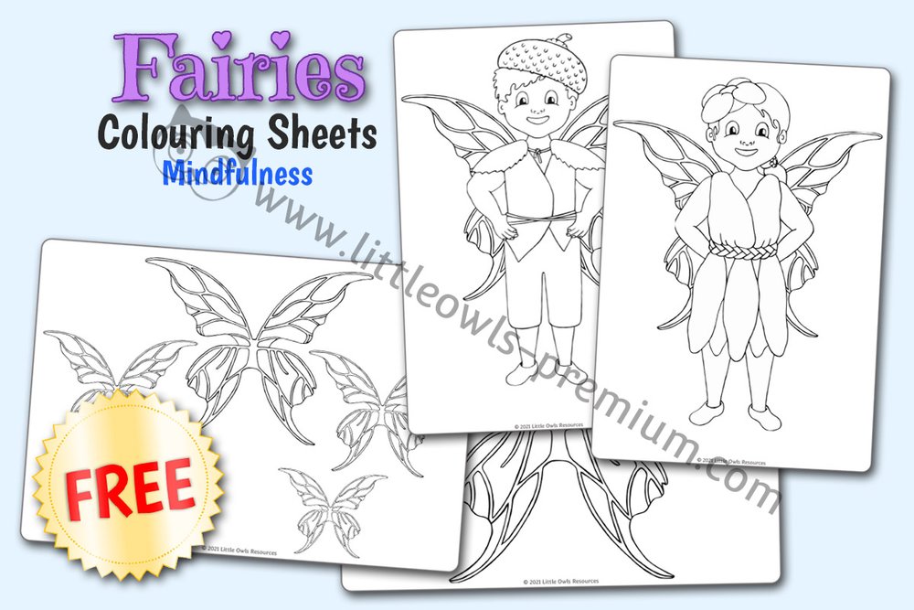 Free and premium fairies topic printable activitiespostersrole play