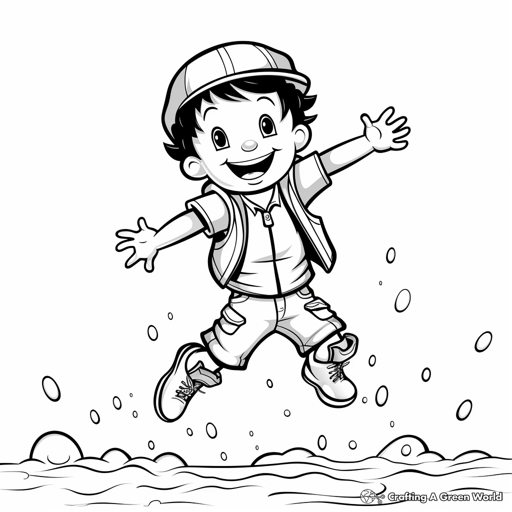 Rain coloring pages