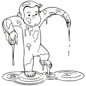 Curious george coloring pages printable for free download