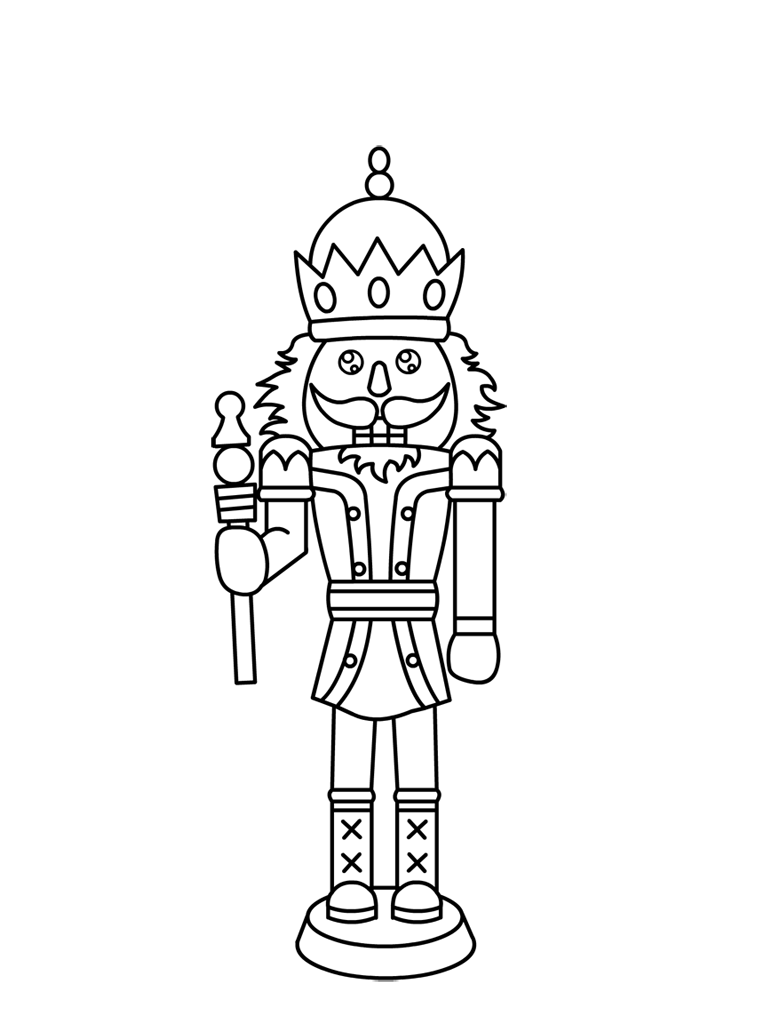 Free printable nutcracker coloring pages for kids