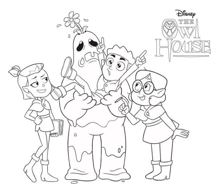 The owl house coloring pages