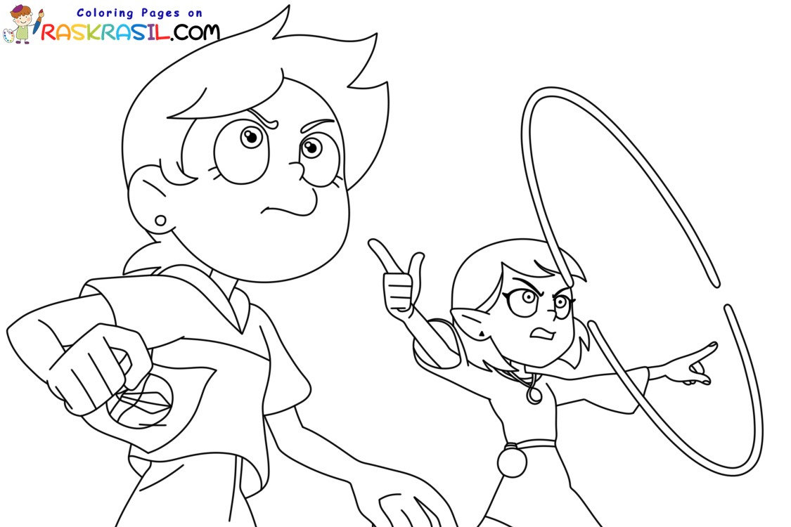 The owl house coloring pages