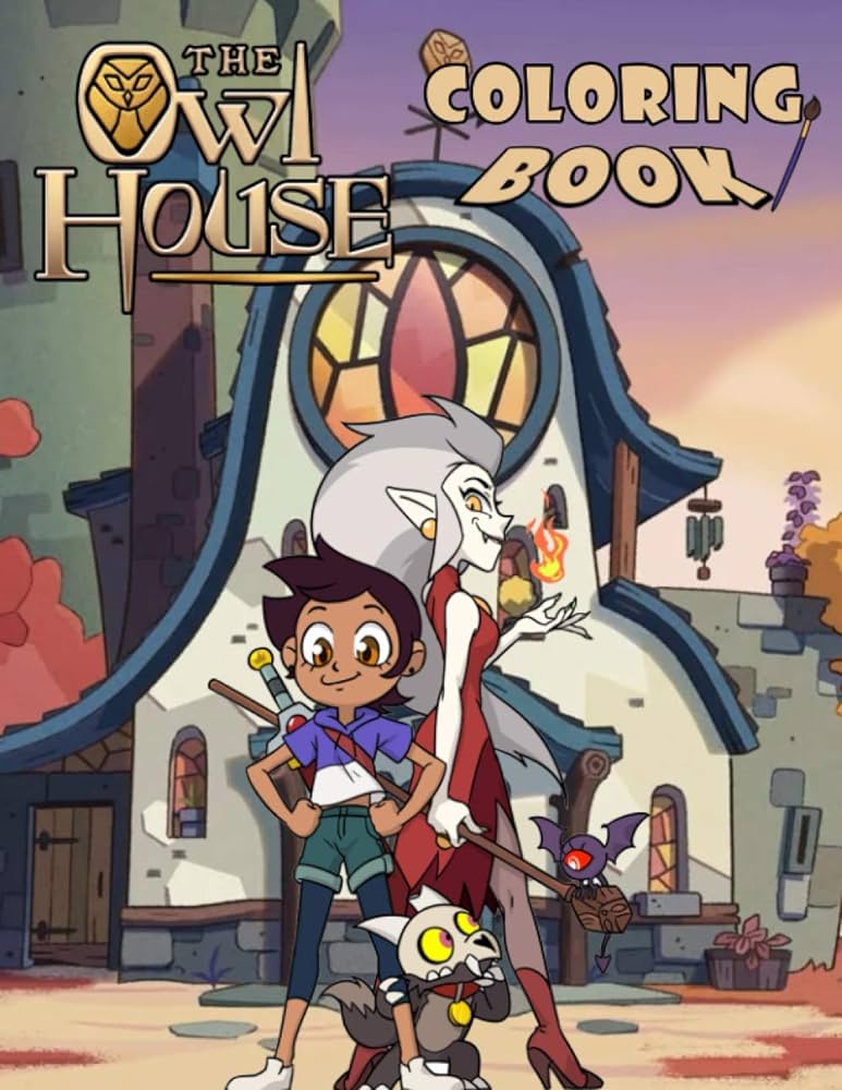 The owl house coloring book the book will help you love life reduce stress and your imagination will be maximized susan fiona books