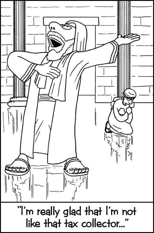 The parable of the tax collector and the pharisee for kids