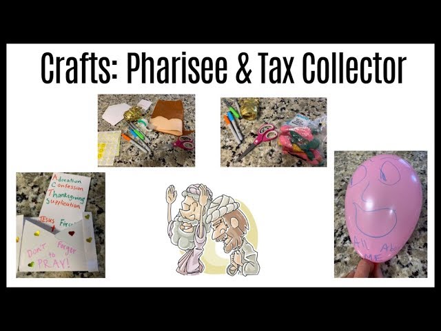 Bible crafts pharisee and tax collector sunday school activities