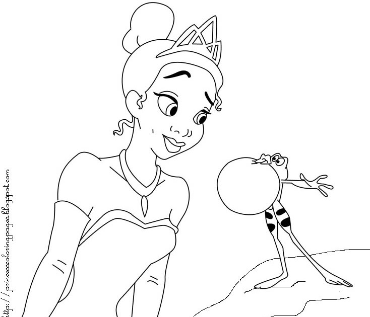 Princess coloring pages princess tiana