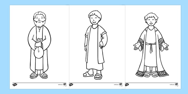 The prodigal son story colouring sheets teacher made