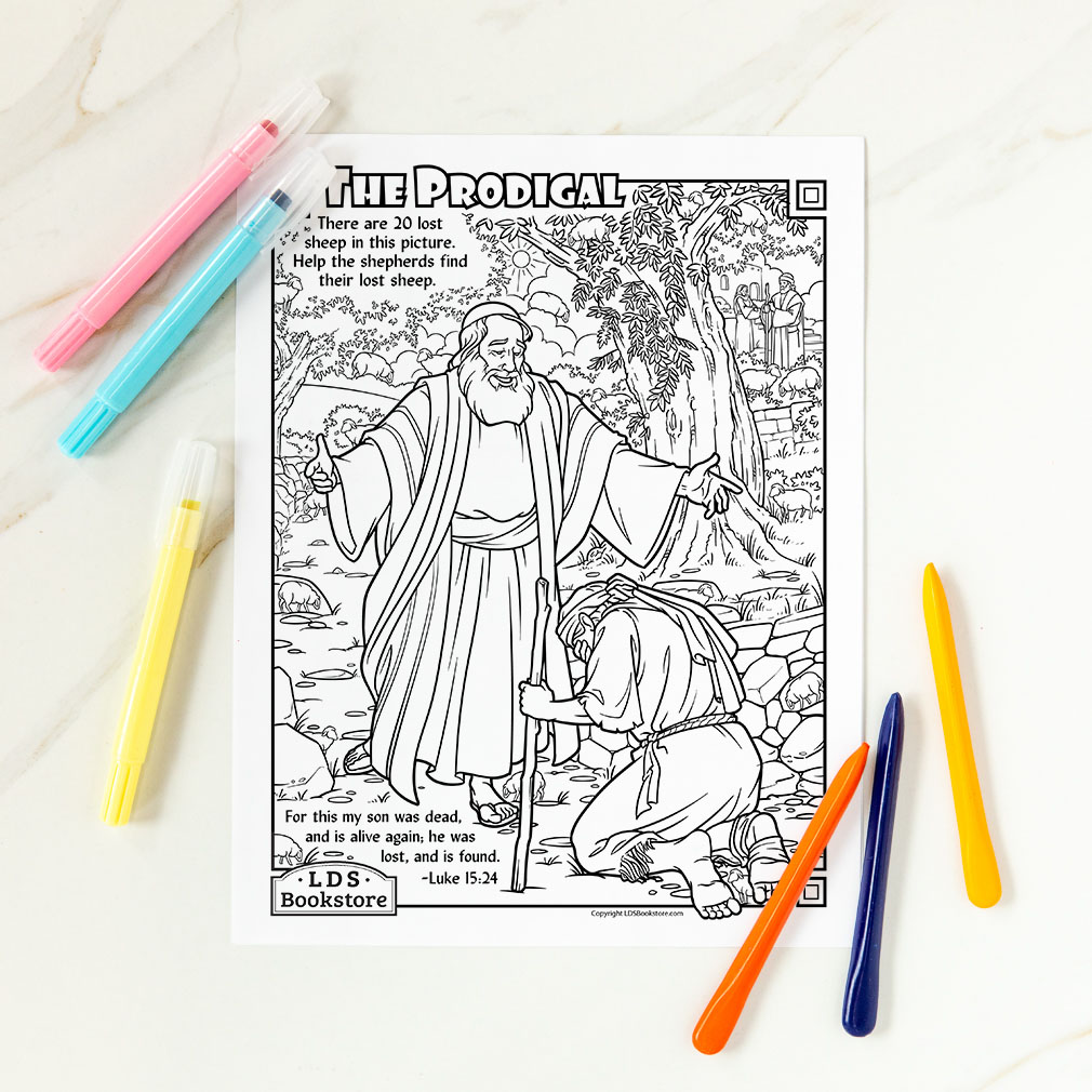 The prodigal son coloring page