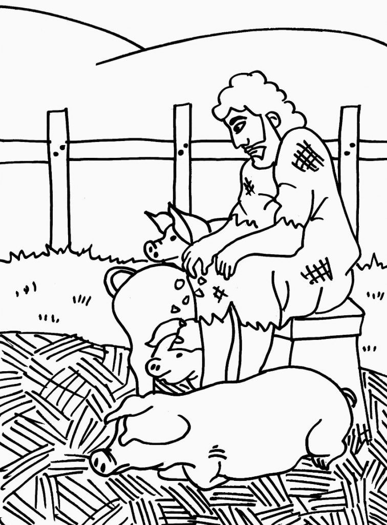 Prodigal son coloring pages