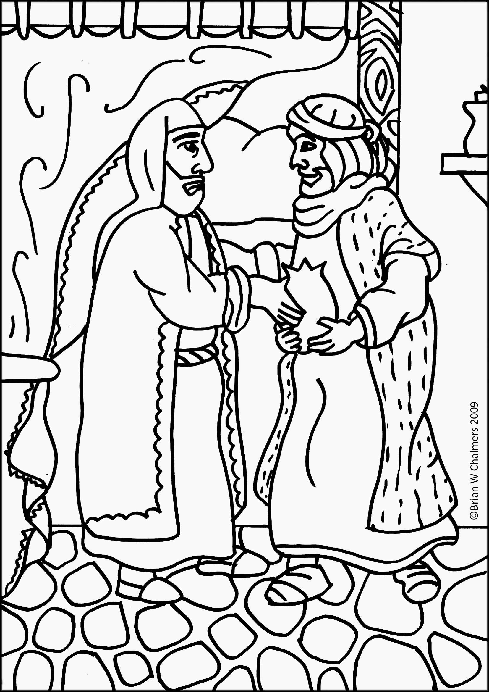 Prodigal son coloring page