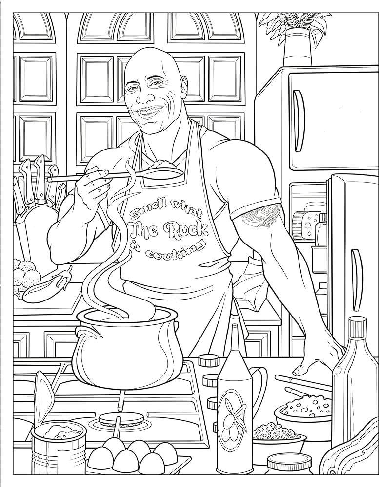 Crush and color dwayne the rock johnson colorful fantasies with a powerful charmer crush color campidelli maurizio books