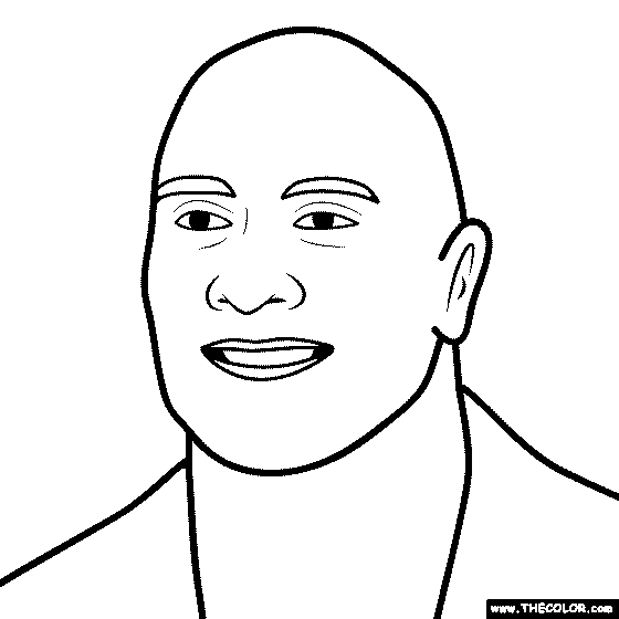 Faous actor coloring pages