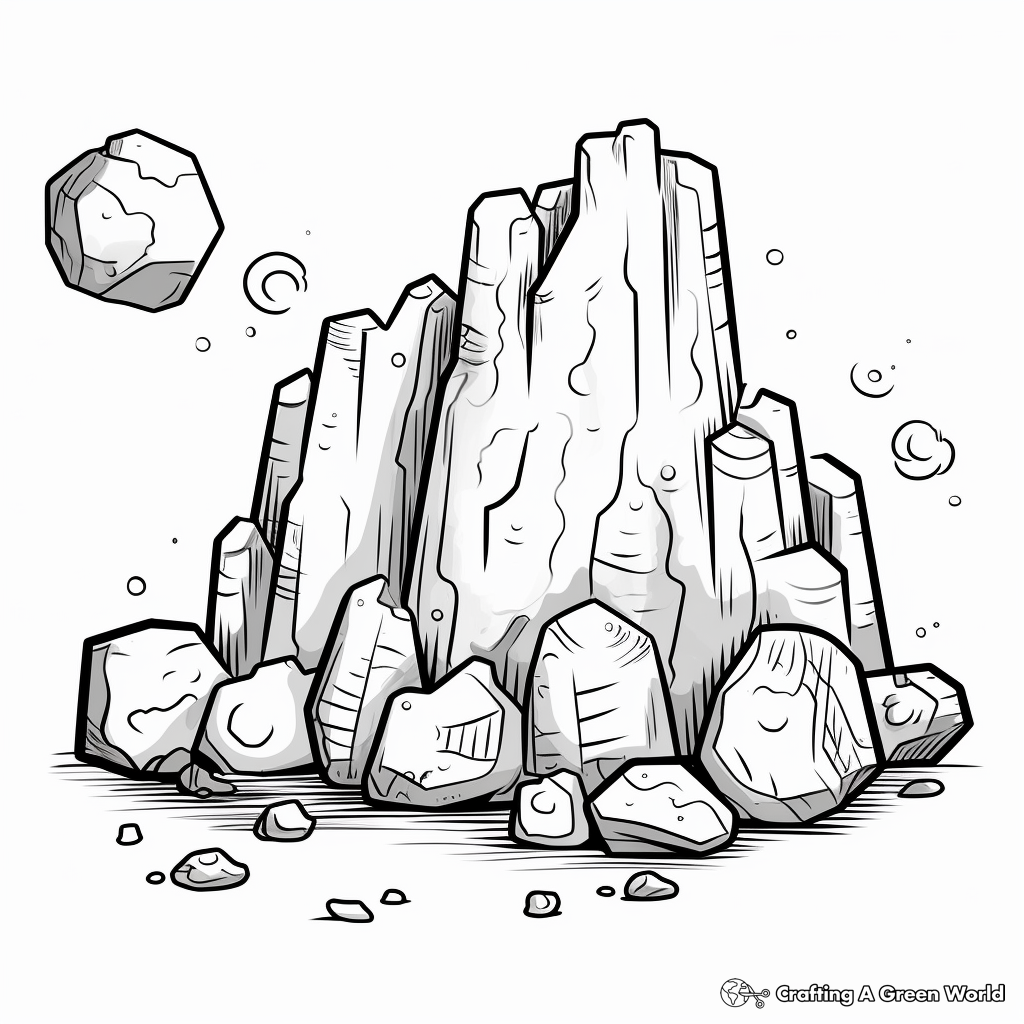 Types of rocks coloring pages