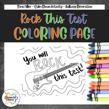 Test prep coloring sheetcoloring page