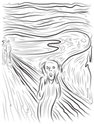 Edvard munch coloring pages free coloring pages
