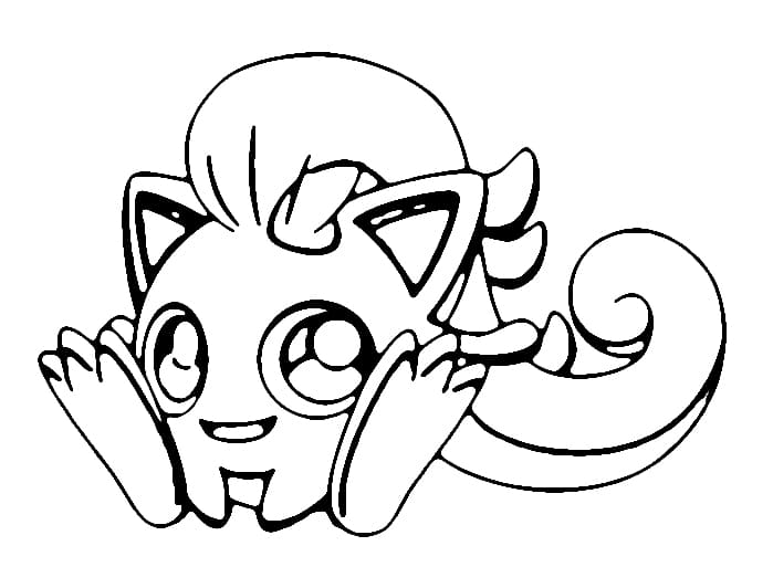 Pokemon scream tail coloring page