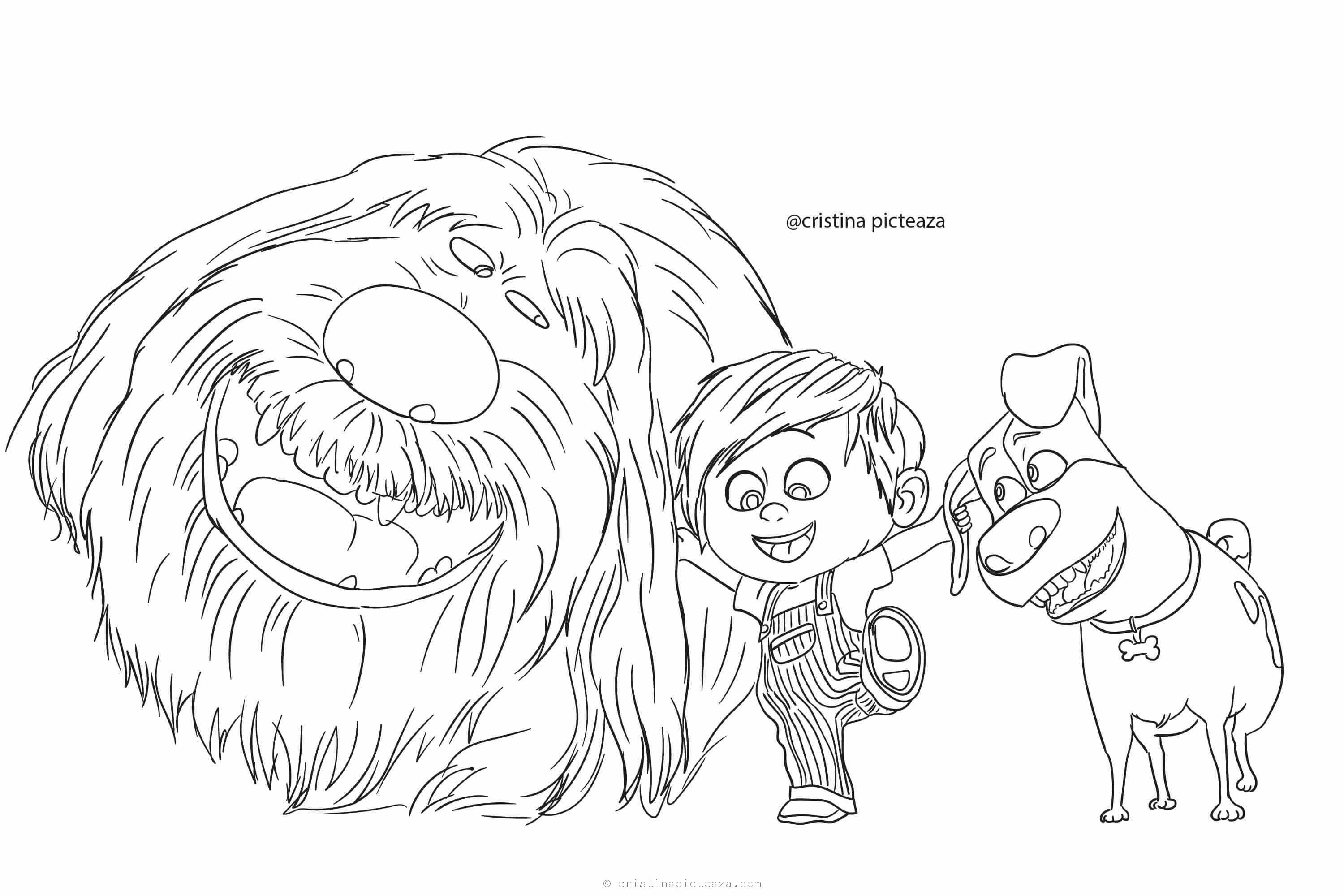 Secret life of pets coloring pages â cristina is painting