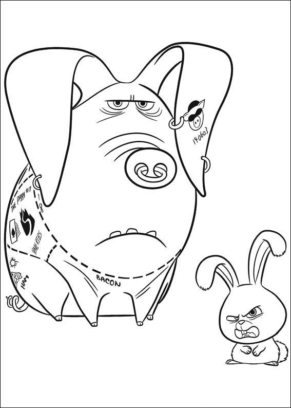 The secret life of pets free printable coloring sheets