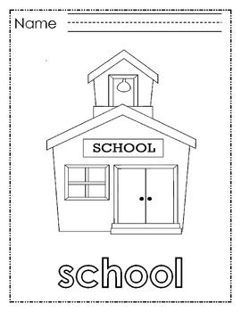 Learning language coloring pages back to school newers esl kindergarten esl newers word work kindergarten learning languages