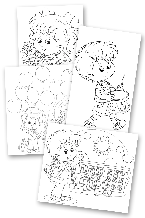 Back to school coloring pages