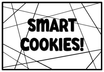 Smart cookie coloring page tpt
