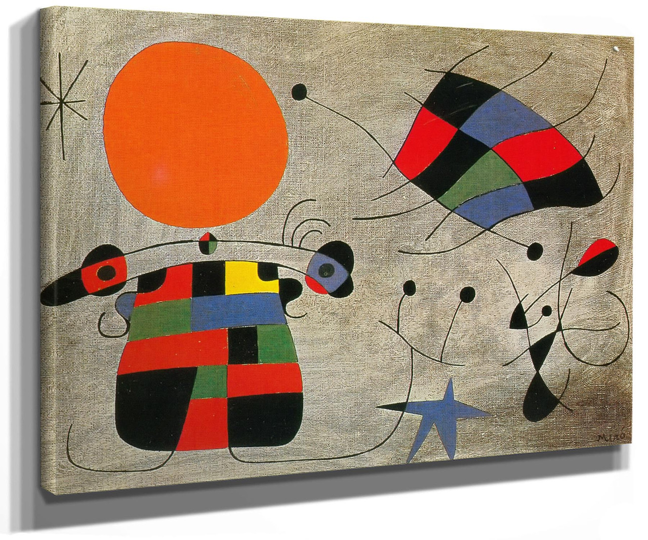 The smile of the flamboyant wings by joan miro print from art reproductions