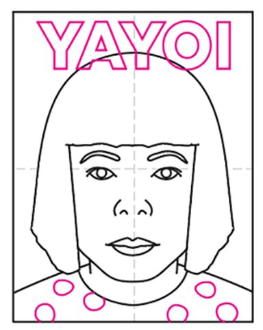 Remarkable women how to draw yayoi kusama yayoi kusama yayoi kids art projects