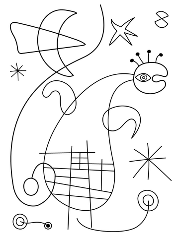 Joan mirã coloring pages free coloring pages
