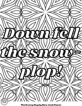 The snowy day coloring page by libraries us tpt