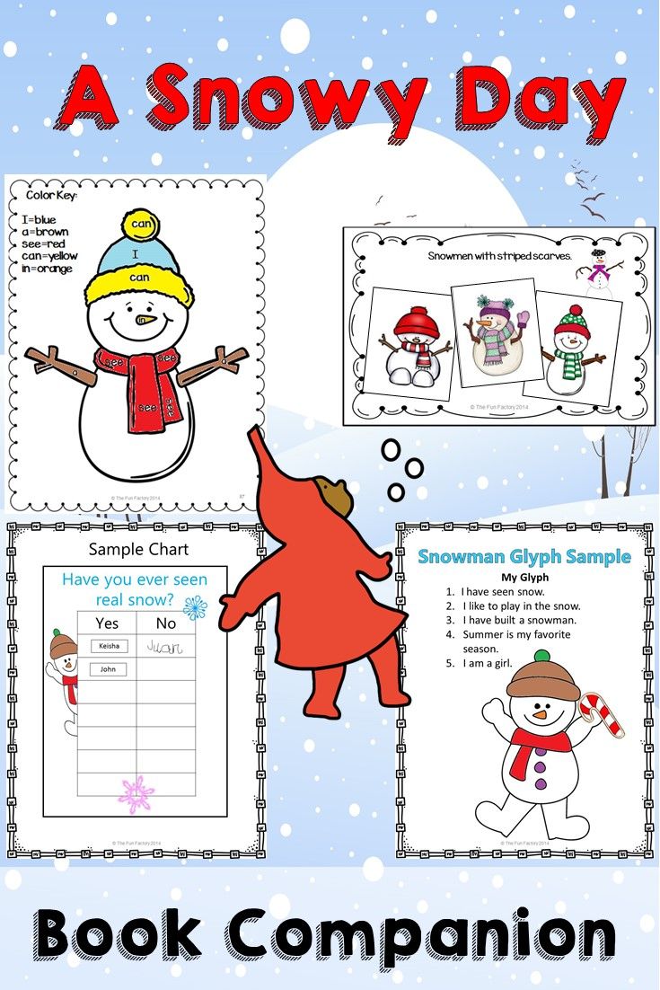 The snowy day reading lesson plans higher level thinking skills center activities math science t crafâ math center activities book activities snowy day