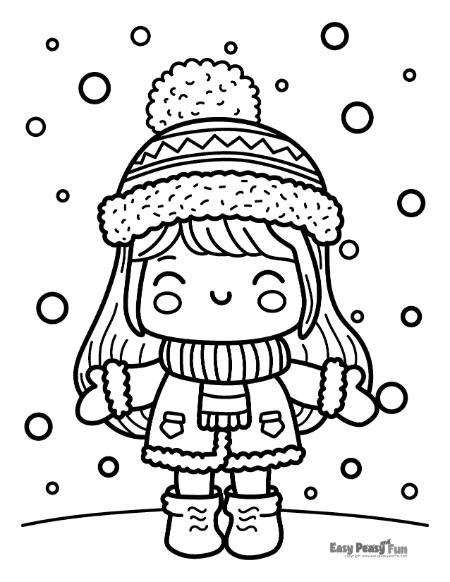 Printable winter coloring pages