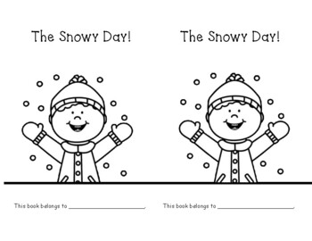 The snowy day emergent reader with dots plus large color version on google slide