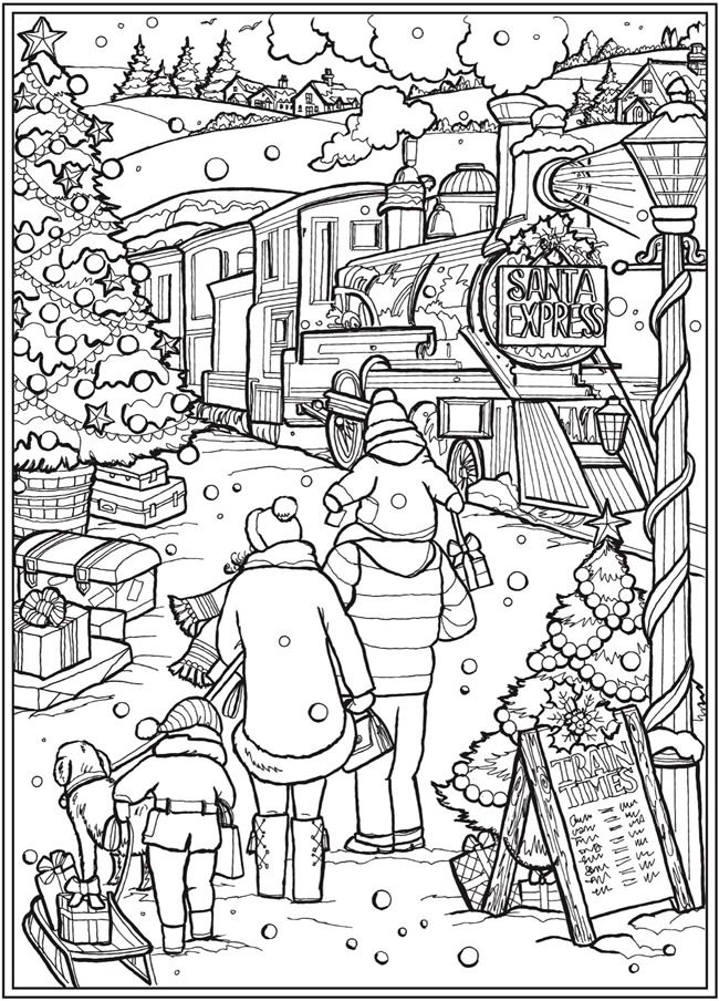 Welcome to dover publications free christmas coloring pages christmas coloring books coloring books