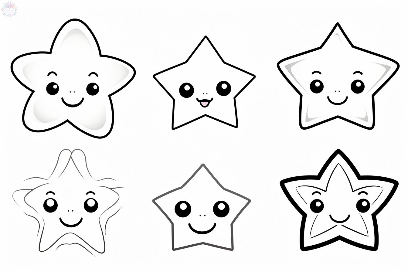 Star coloring pages