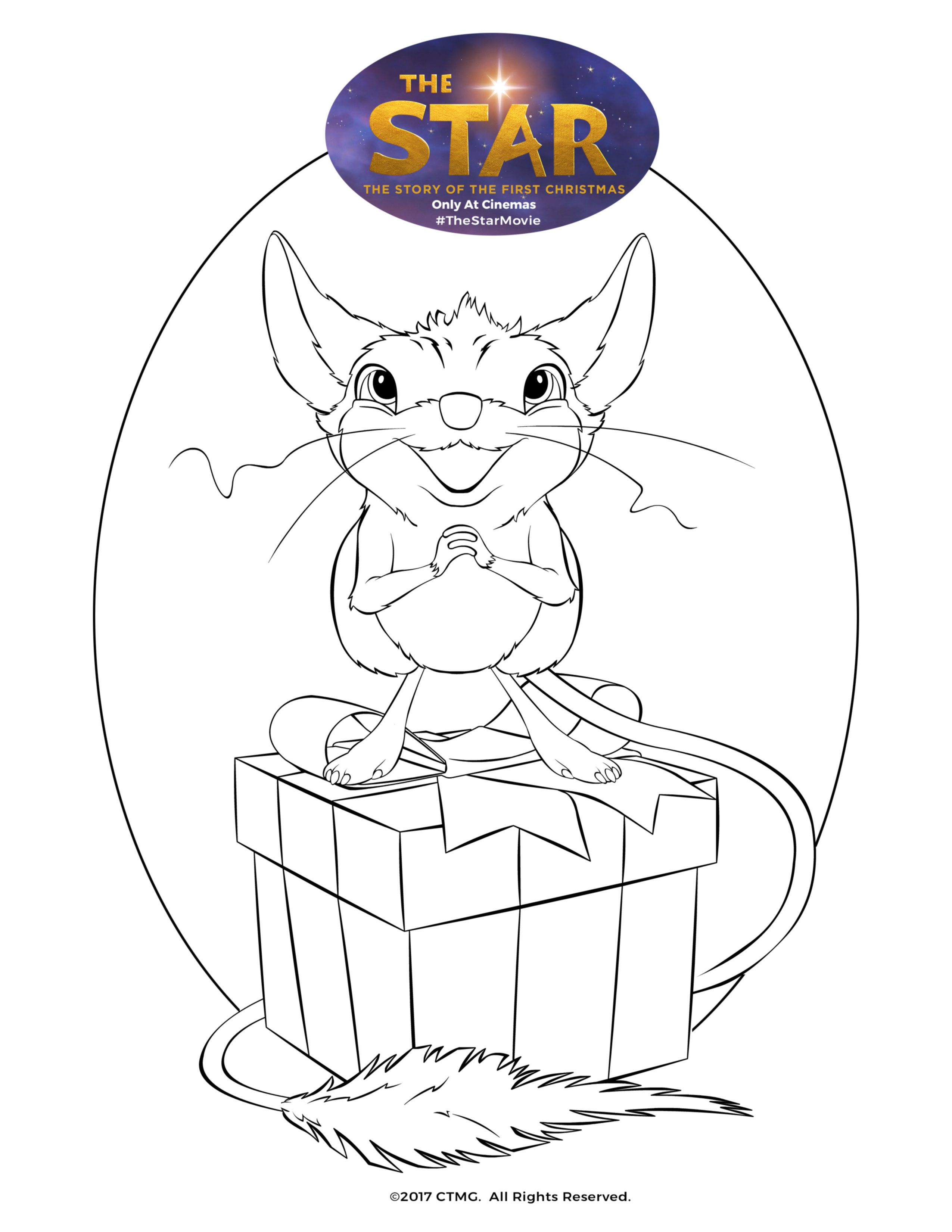 The star coloring page thestarmovie star coloring pages a christmas story christmas movies
