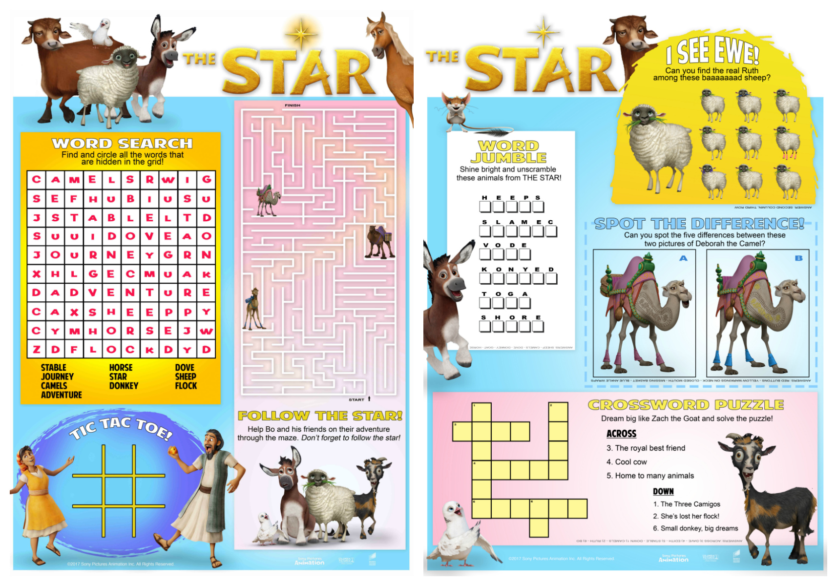The starâ printable activity and coloring sheets thestar