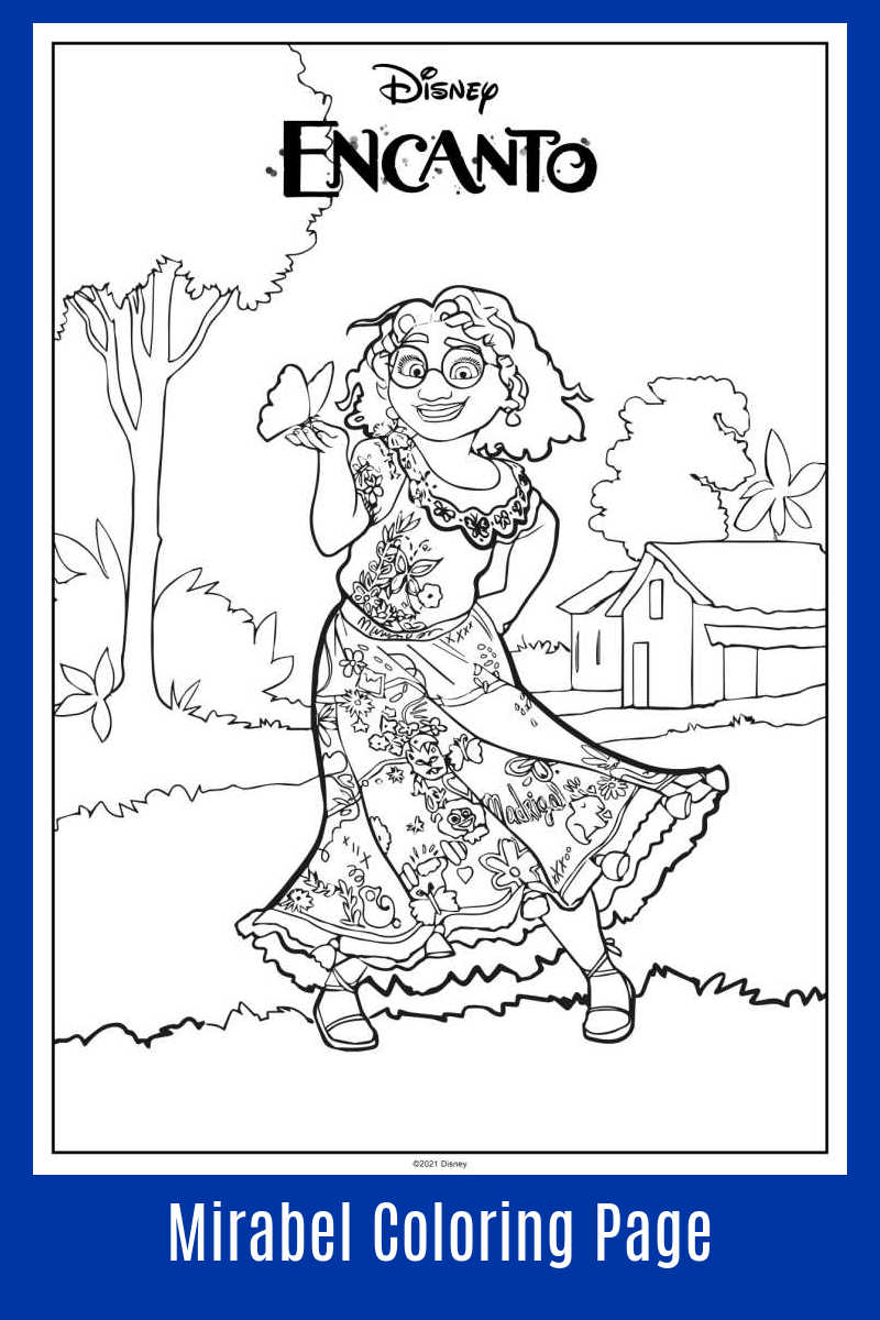 Free download encanto mirabel coloring page