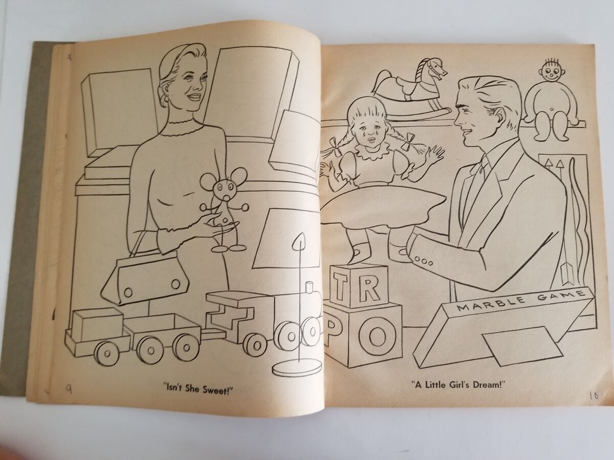Vintage grace kelly hollywood movie star coloring book whitman s