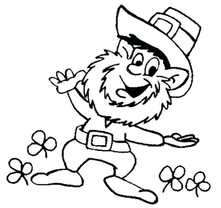 Leprechaun coloring pages pdf